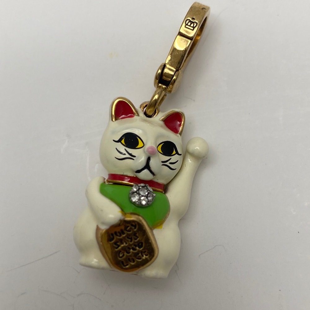 Juicy Couture Lucky Cat Kitten Charm Jewelry - Picture 2 of 4